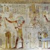 Thoth, Osirs, Horus at Abydos temple